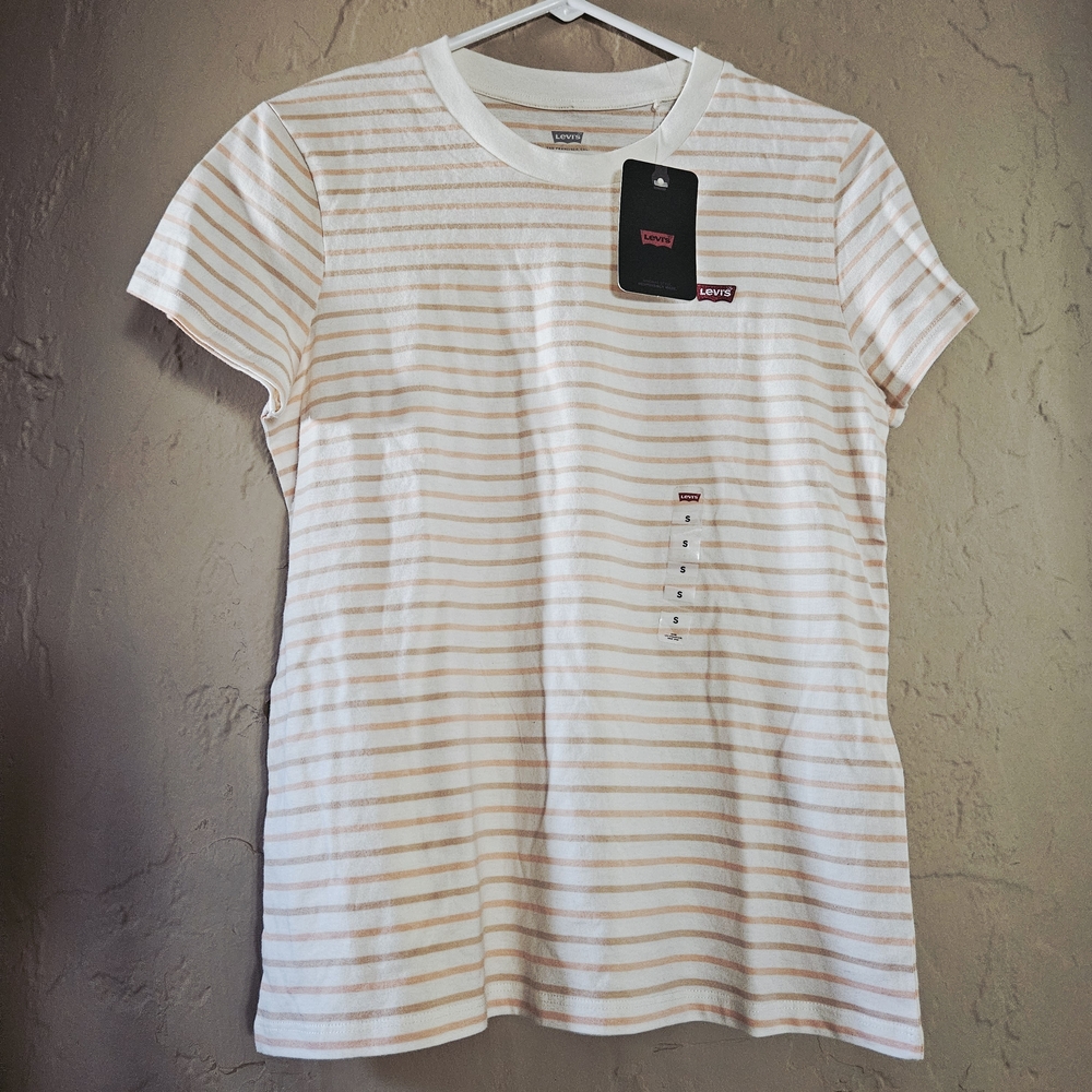 Levi's Women's Short Sleeve Striped Tee